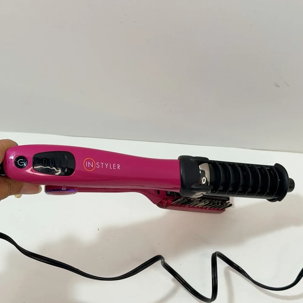InStyler Model IS2.1-1001 Rotating Hot Iron Hair Straightener PINK Works